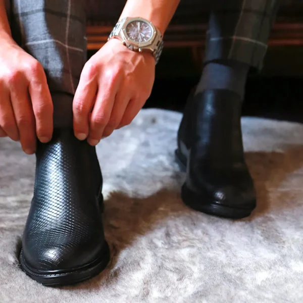 Mini-Botte-Noir-Crc-3.webp Mini Botte Tressé Noir