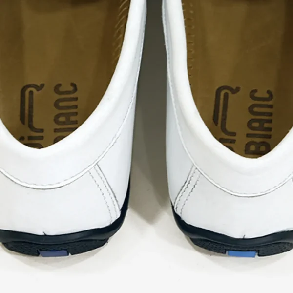 Mocassin de conduite cuir blanc