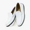 Mocassin de conduite cuir blanc