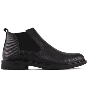 Chaussures-041025 (22) Mini Botte Tressé Noir