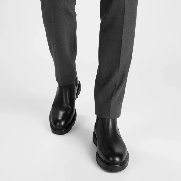 Chelsea boots élastiques cuir noir