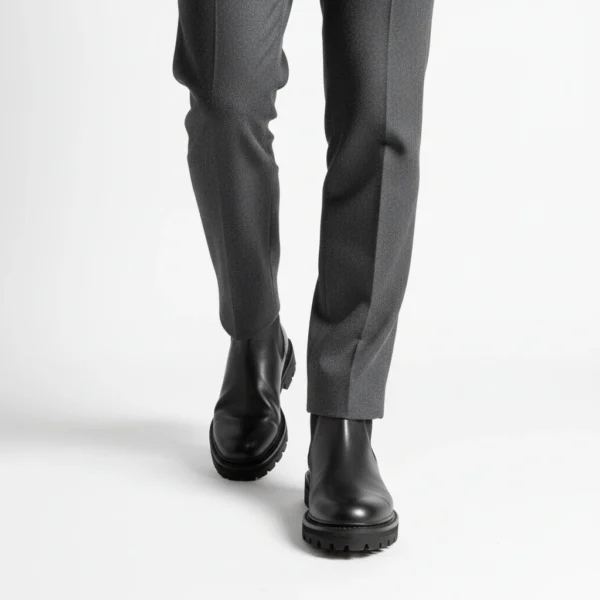 Chelsea boots élastiques cuir noir