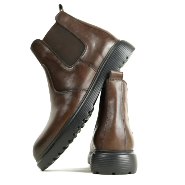 Chelsea boots élastiques cuir marron
