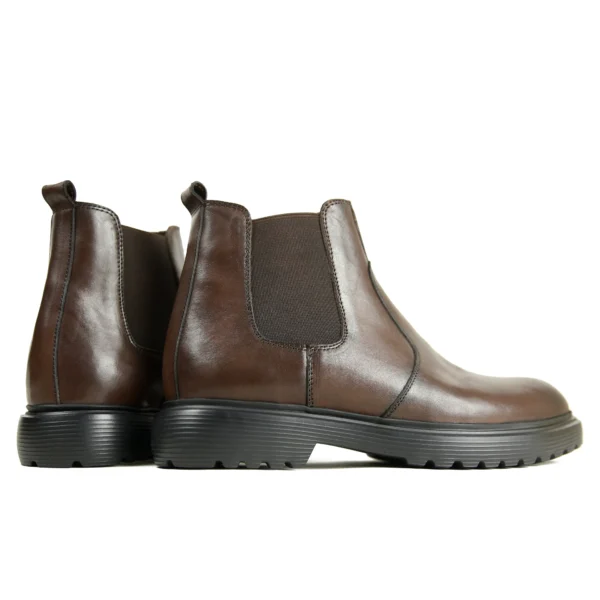 Chelsea boots élastiques cuir marron