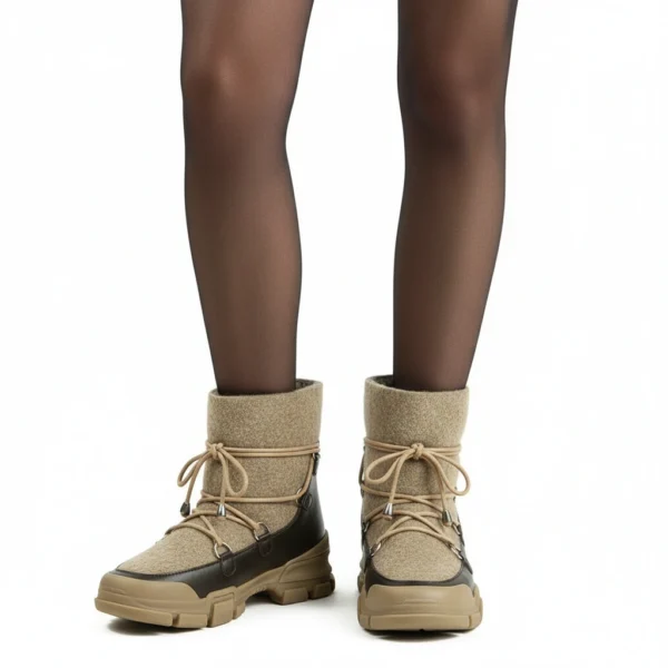 Bottes de Neige Beige
