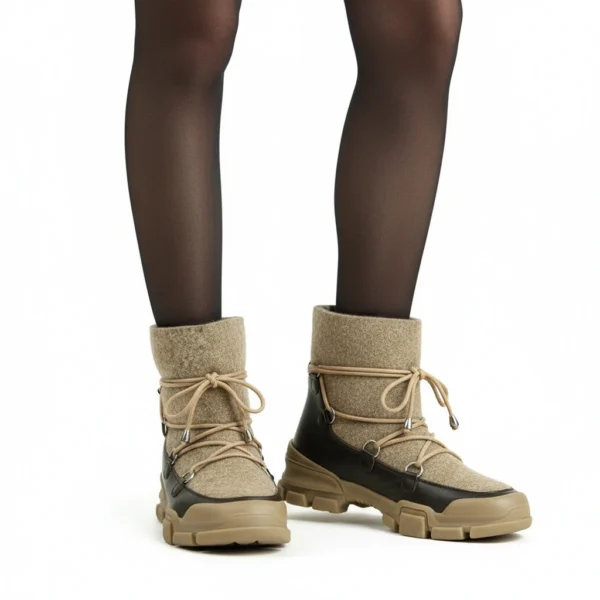 Bottes de Neige Beige
