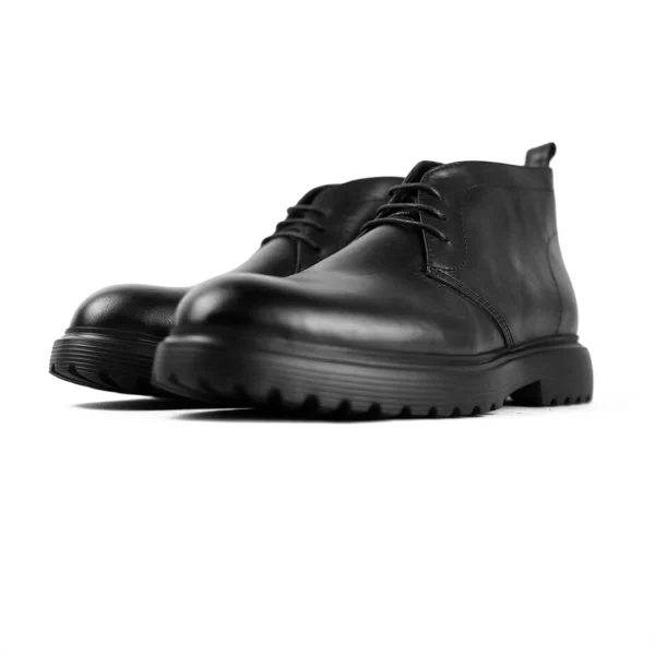 Chukka Lacet Cuir Noir