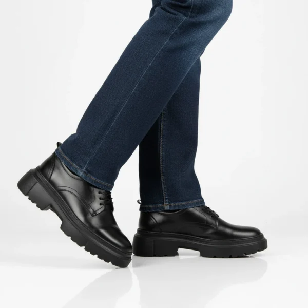 Chunky oxford Cuir Noir