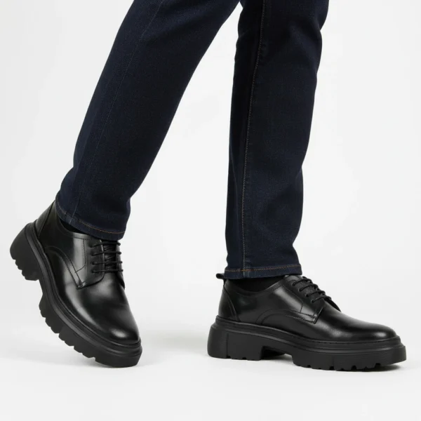 Chunky oxford Cuir Noir
