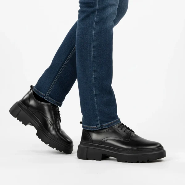 Chunky oxford Cuir Noir