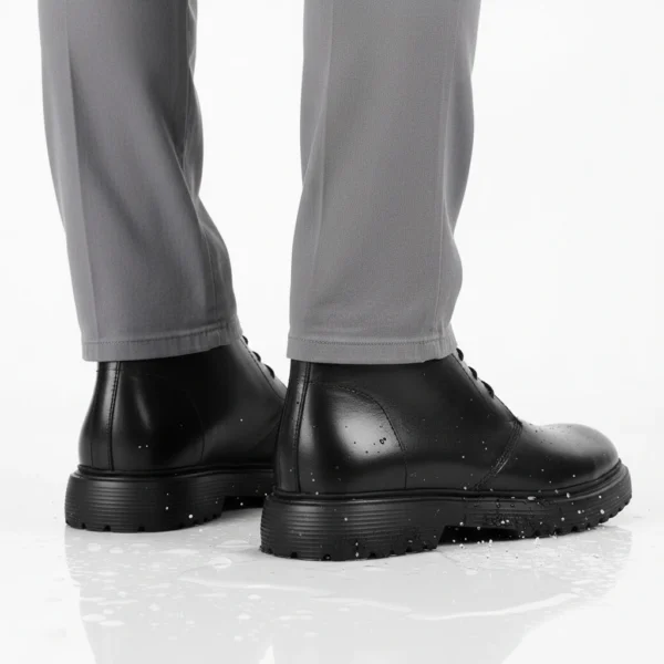 Chukka Lacet Cuir Noir