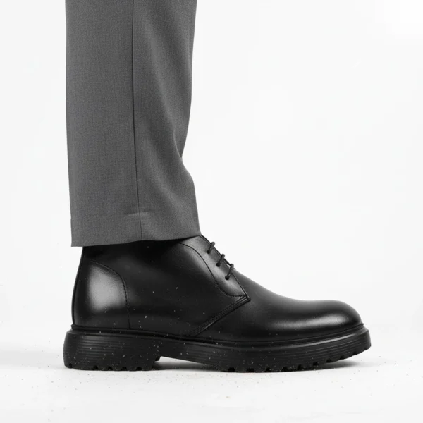 Chukka Lacet Cuir Noir