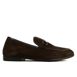 27 Loafer Boucle Daim Marron