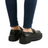 Mocassin Femme en Cuir Noir