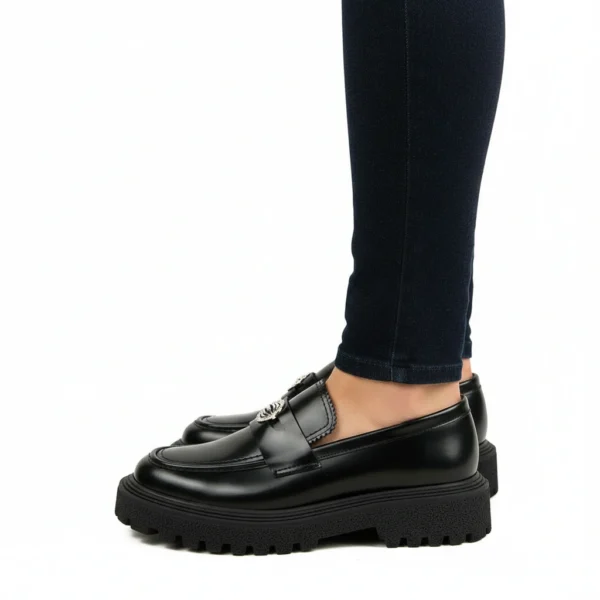 Mocassin Femme Démasquable Noir