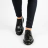 Chaussure Derby Femme en Cuir Noir