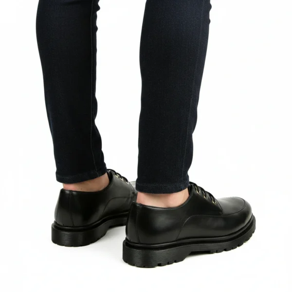 Chaussure Derby Femme en Cuir Noir