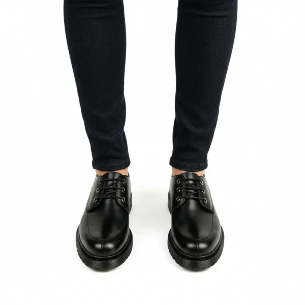 Chaussure Derby Femme en Cuir Noir