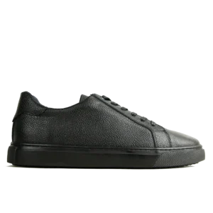 Espadrille Basket Cuir Noir