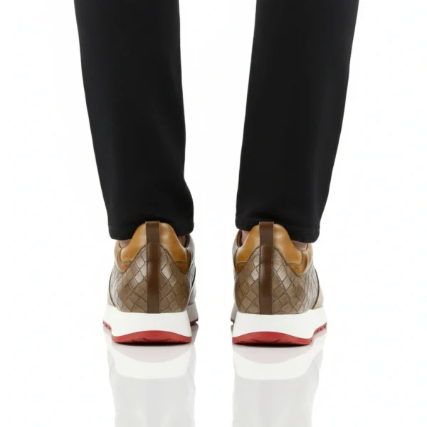 Espadrille Sneakers Cuir Tabac