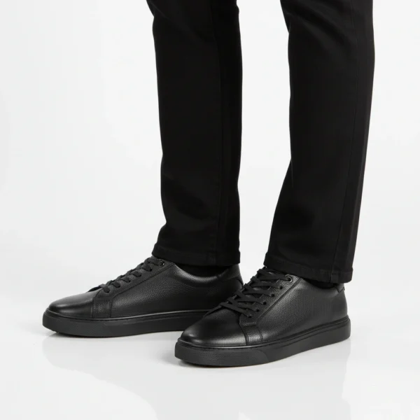 Espadrille Basket Cuir Noir