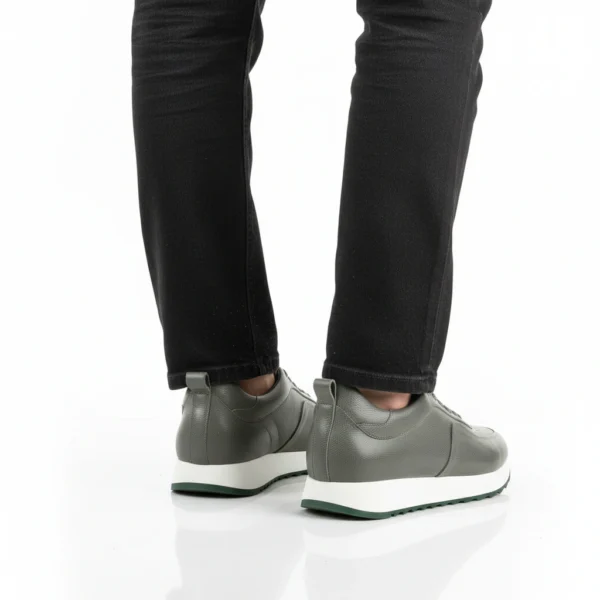 Espadrille Sneakers Cuir Gris