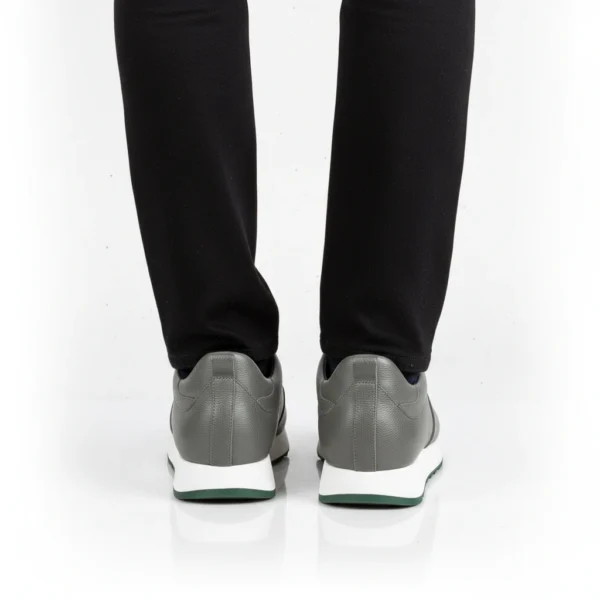 Espadrille Sneakers Cuir Gris