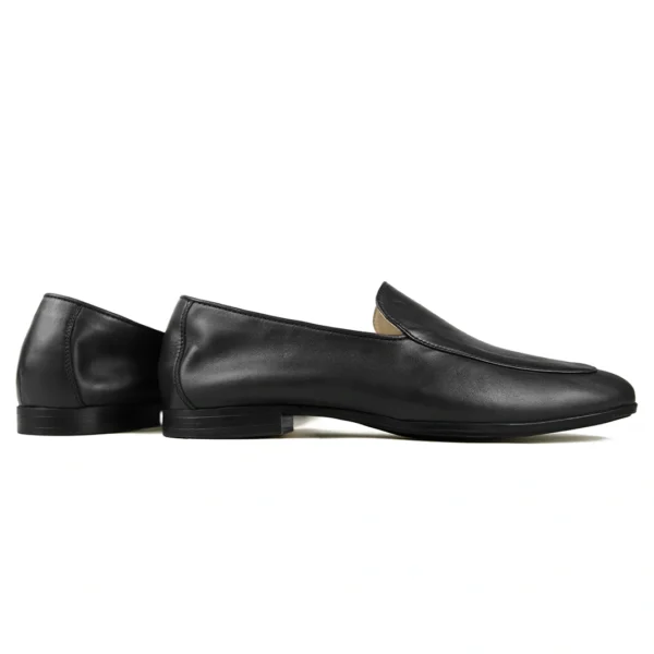 Loafer Souple Cuir Noir