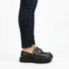 Mocassin Femme en Cuir Noir