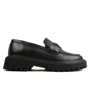 Mocassin Femme en Cuir Noir