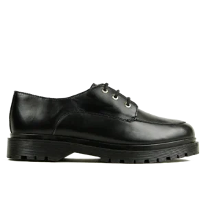 Chaussure Derby Femme en Cuir Noir