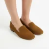 Ballerine Femme en Daim Tabac