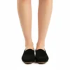 Ballerine Femme en Daim Noir
