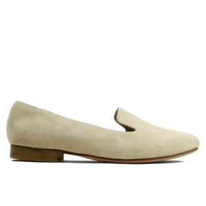 Ballerine Femme en Daim Beige