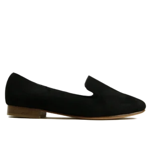 Ballerine Femme en Daim Noir