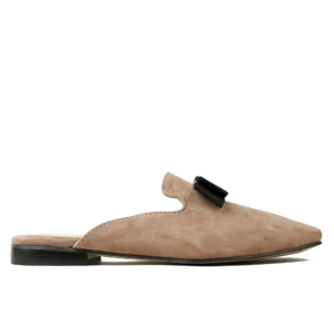 Mule Femme en Daim Taupe Pink
