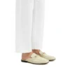 Mule Femme en Cuir Beige