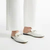 Mule Femme en Cuir Blache