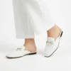 Mule Femme en Cuir Blache