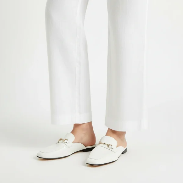 Mule Femme en Cuir Blache