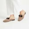 Mule Femme en Daim Taupe Pink