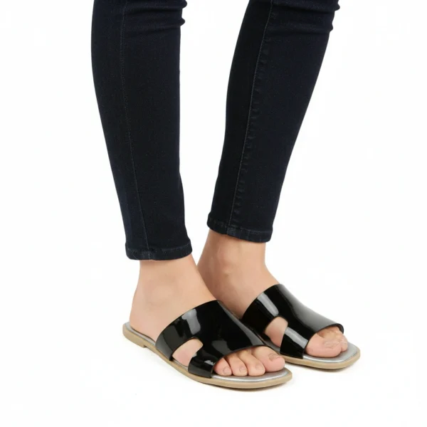 Sandale Démasquable Femme Noir