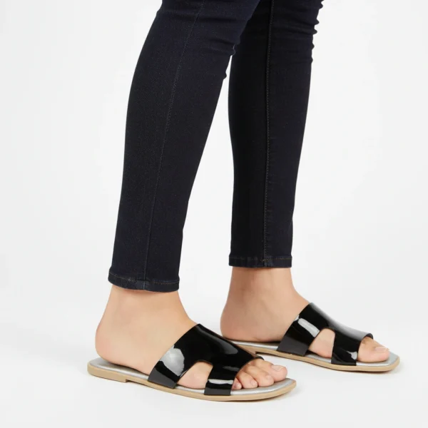 Sandale Démasquable Femme Noir