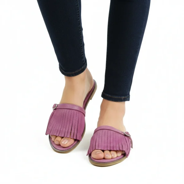 Sandale Femme en Daim Pink